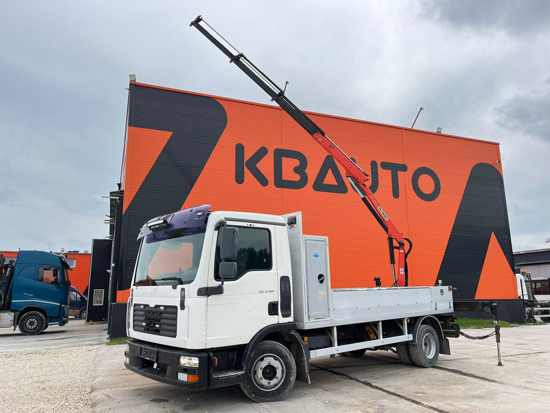 MAN TGL 8.180 4x2 PK 4200 YEAR 2013 / PLATFORM L=3710 mm - Dropside/ Flatbed truck, Crane truck: picture 1 MAN TGL 8.180 4x2 PK 4200 YEAR 2013 / PLATFORM L=3710 mm - Dropside/ Flatbed truck, Crane truck: picture 1