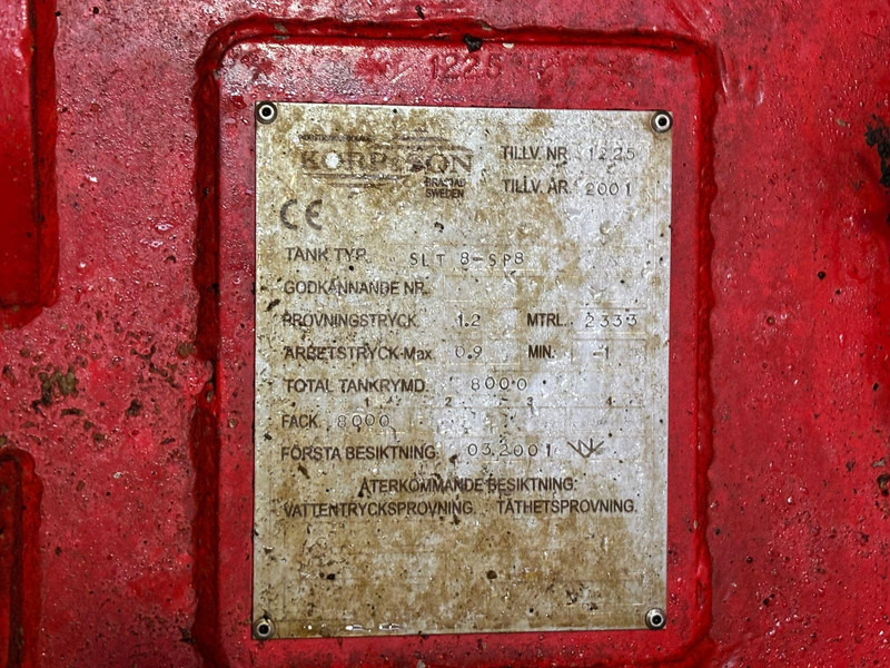 Vacuum truck Scania P 124 6x2*4 KORP&SON / TANK 8000 l / VACUUM Wittig RFW260 / PRESSURE Uraca DK716 140 bar / 400 l/min: picture 16 Vacuum truck Scania P 124 6x2*4 KORP&SON / TANK 8000 l / VACUUM Wittig RFW260 / PRESSURE Uraca DK716 140 bar / 400 l/min: picture 16