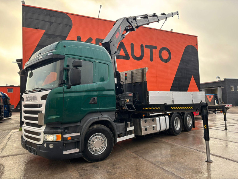 Scania R 410 6x2 HIAB 322EP-5 HIPRO / PLATFORM L=6131 mm - Dropside/ Flatbed truck, Crane truck: picture 1 Scania R 410 6x2 HIAB 322EP-5 HIPRO / PLATFORM L=6131 mm - Dropside/ Flatbed truck, Crane truck: picture 1