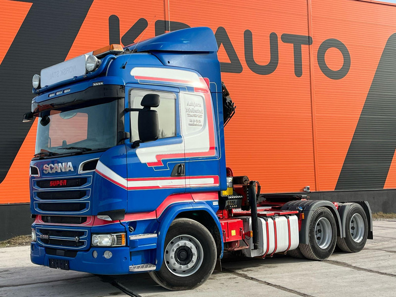 Scania R 580 6x2 PK 19001 / RETARDER / DOUBLE BOGIE - Dropside/ Flatbed truck, Crane truck: picture 2 Scania R 580 6x2 PK 19001 / RETARDER / DOUBLE BOGIE - Dropside/ Flatbed truck, Crane truck: picture 2