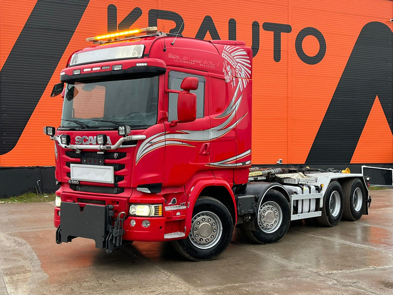 Scania R 580 8x4 PALFINGER / L=5600 mm / RETARDER - Hook lift truck: picture 1 Scania R 580 8x4 PALFINGER / L=5600 mm / RETARDER - Hook lift truck: picture 1