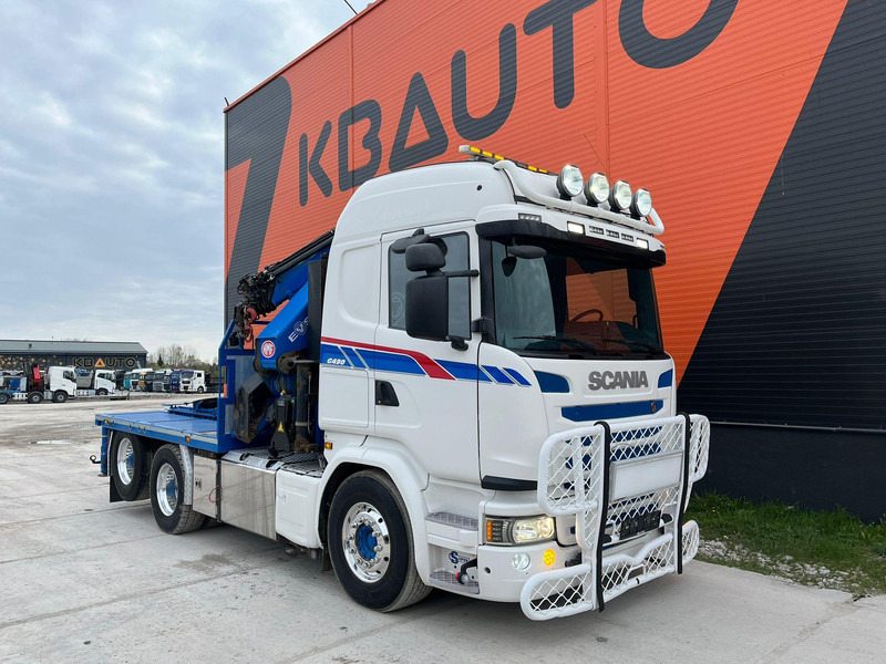 Scania G 490 6x2 HMF 5020 K6 + JIB / RETARDER - Tractor unit: picture 4 Scania G 490 6x2 HMF 5020 K6 + JIB / RETARDER - Tractor unit: picture 4