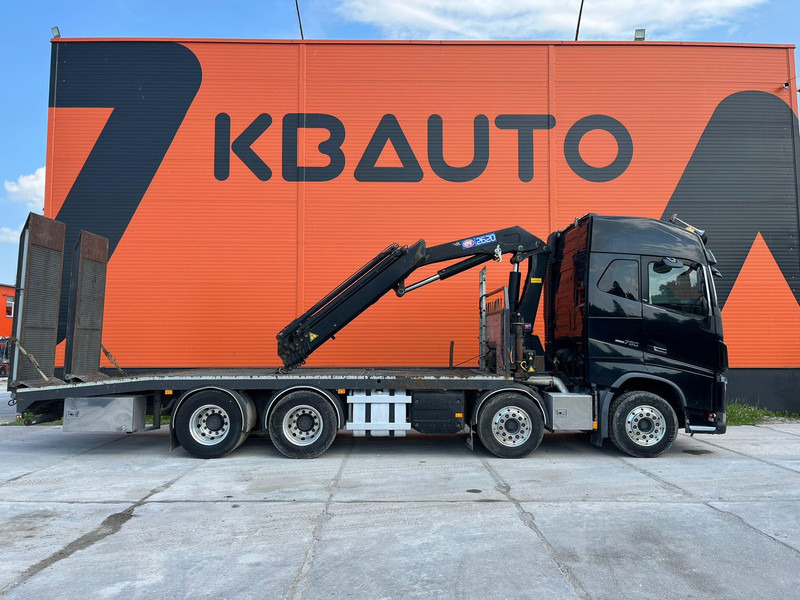 Autotransporter truck Volvo FH 16 750 8x4 HMF2620K-5 / WINCH / PLATFORM L=7100 mm: picture 5