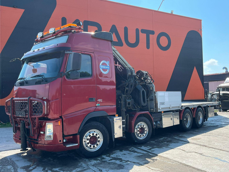 Volvo FH 480 8x4 HIAB 1055E-8 / WINCH / PLATFORM L=6928 mm - Dropside/ Flatbed truck, Crane truck: picture 2 Volvo FH 480 8x4 HIAB 1055E-8 / WINCH / PLATFORM L=6928 mm - Dropside/ Flatbed truck, Crane truck: picture 2