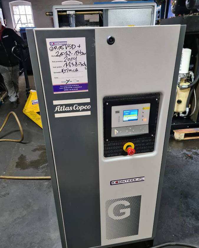 Kompresor śrubowy Atlas Copco GA 15 VSD ff + - Air compressor: picture 4 Kompresor śrubowy Atlas Copco GA 15 VSD ff + - Air compressor: picture 4