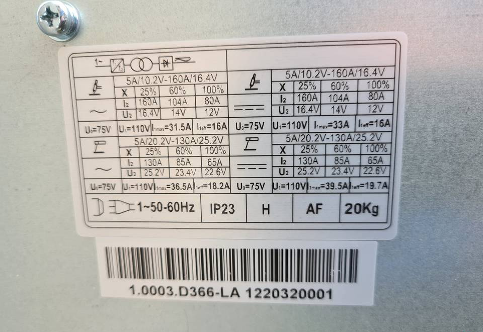 Welding equipment Spawarka WELDKAR MULTIGMAW Mig, Mag, Mma, Tig 200 A: picture 6