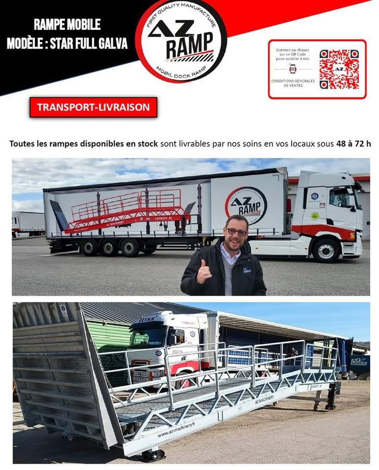 Loading ramp Loading Ramp with with hydraulic tilting bridge - AZ RAMP - STAR- 8T FULL GALVA: picture 14 Loading ramp Loading Ramp with with hydraulic tilting bridge - AZ RAMP - STAR- 8T FULL GALVA: picture 14