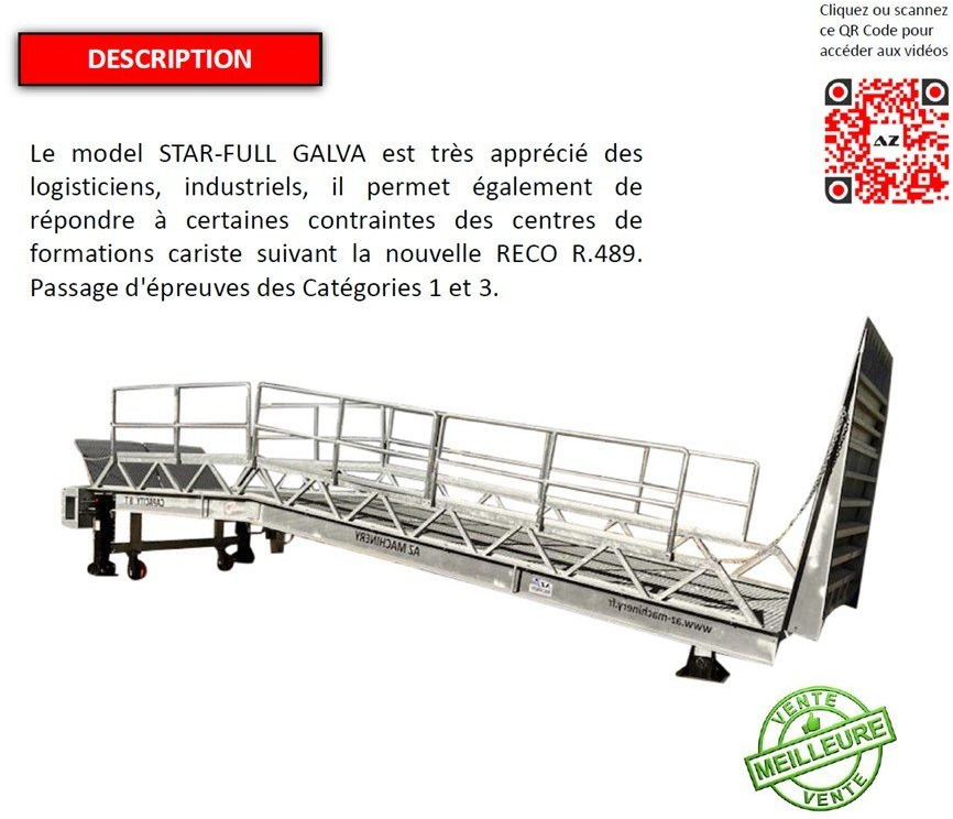 Loading ramp Loading Ramp with with hydraulic tilting bridge - AZ RAMP - STAR- 8T FULL GALVA: picture 10 Loading ramp Loading Ramp with with hydraulic tilting bridge - AZ RAMP - STAR- 8T FULL GALVA: picture 10