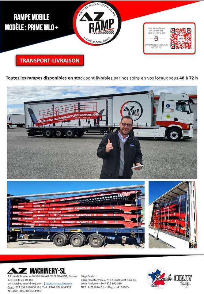 Loading ramp **RENTAL 12-24-36 Month** AZ RAMP-PRIME PRIME WLO + 8 .  Industrial Mobil Loading Ramp: picture 11