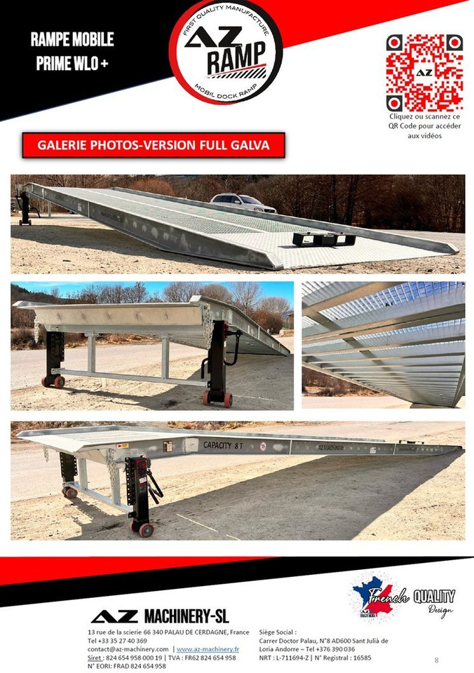 Loading ramp **RENTAL 12-24-36 Month** AZ RAMP-PRIME PRIME WLO + 8 .  Industrial Mobil Loading Ramp: picture 8