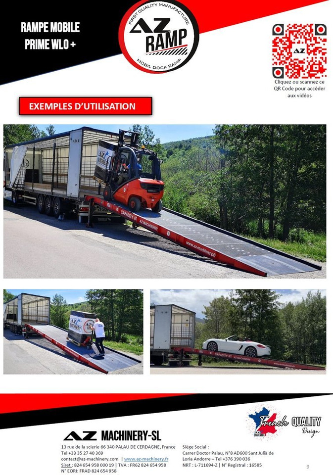 Loading ramp **RENTAL 12-24-36 Month** AZ RAMP-PRIME PRIME WLO + 8 .  Industrial Mobil Loading Ramp: picture 10
