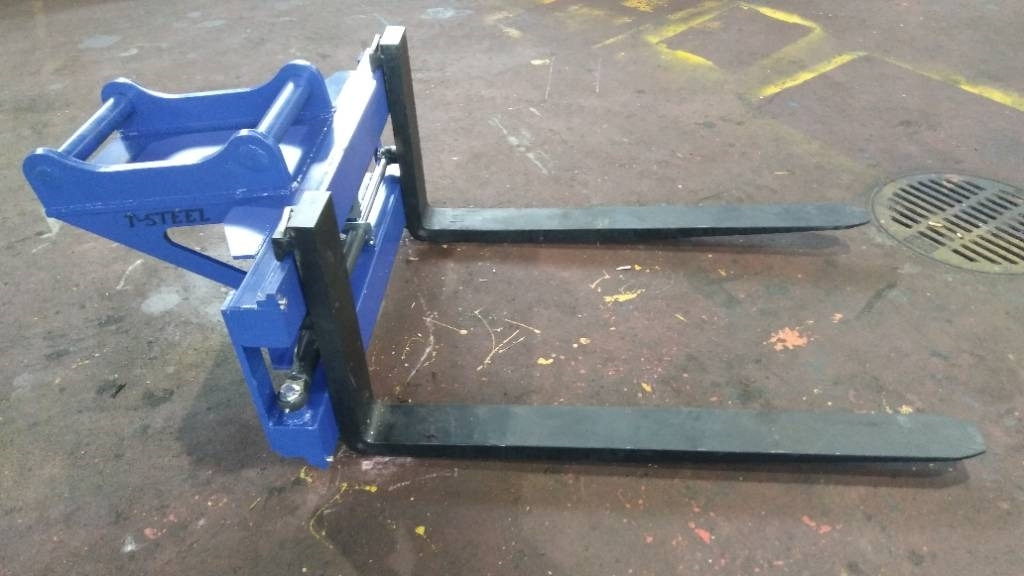T-Steel Hydrauliset trukkipiikit 5T  - Forks for Construction machinery: picture 3 T-Steel Hydrauliset trukkipiikit 5T  - Forks for Construction machinery: picture 3