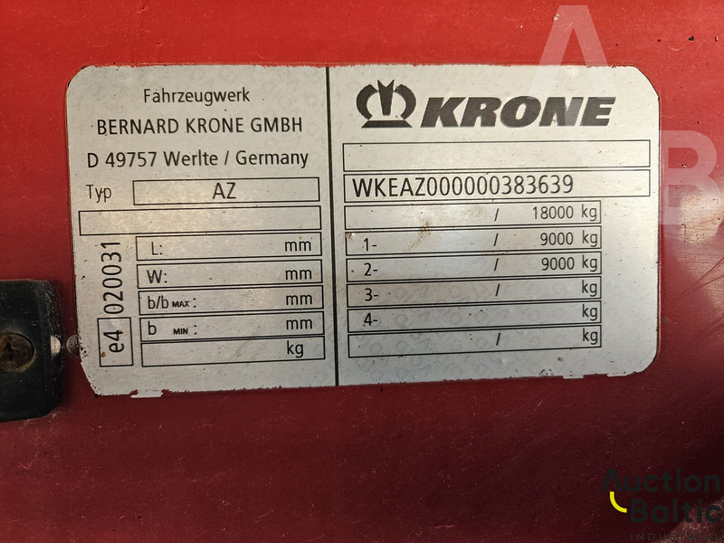 Dropside/ Flatbed trailer Krone AZ: picture 18