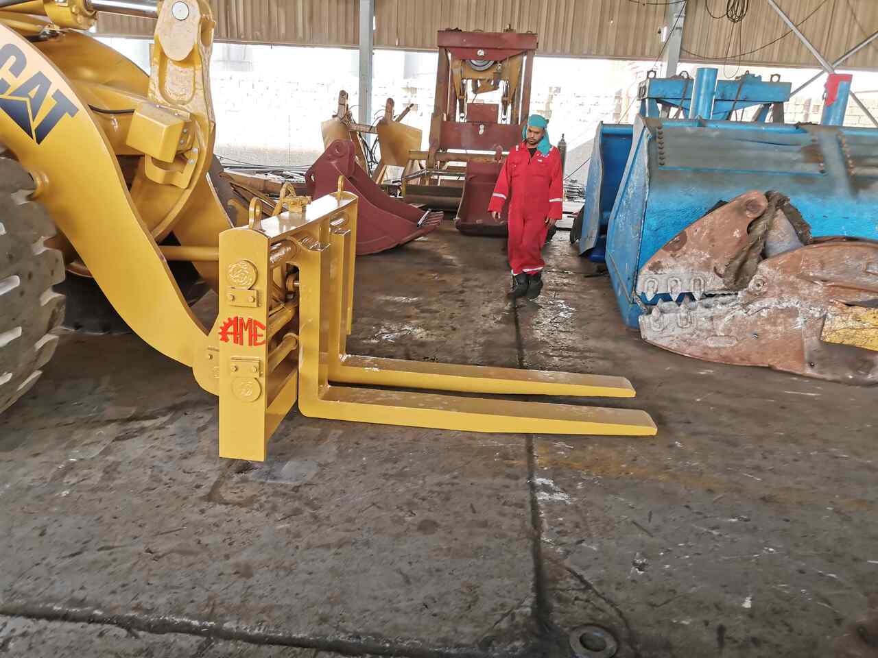 AME Hydraulic Pallet Fork - Forks for Wheel loader: picture 3 AME Hydraulic Pallet Fork - Forks for Wheel loader: picture 3