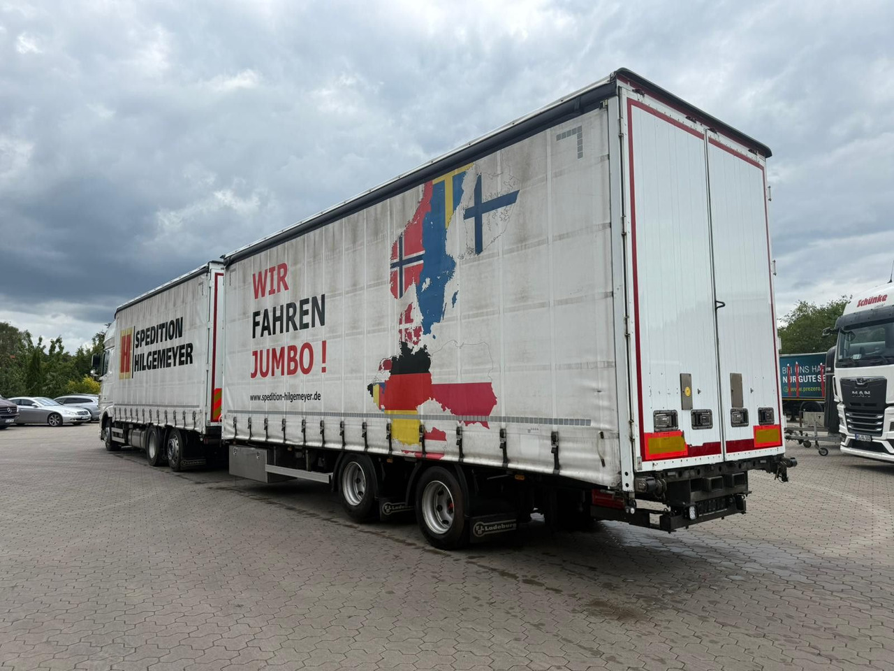 DAF XF 480 FAN LowDeck 6x2 Jumbo Inklusive Anhänger - Curtainsider truck: picture 4 DAF XF 480 FAN LowDeck 6x2 Jumbo Inklusive Anhänger - Curtainsider truck: picture 4