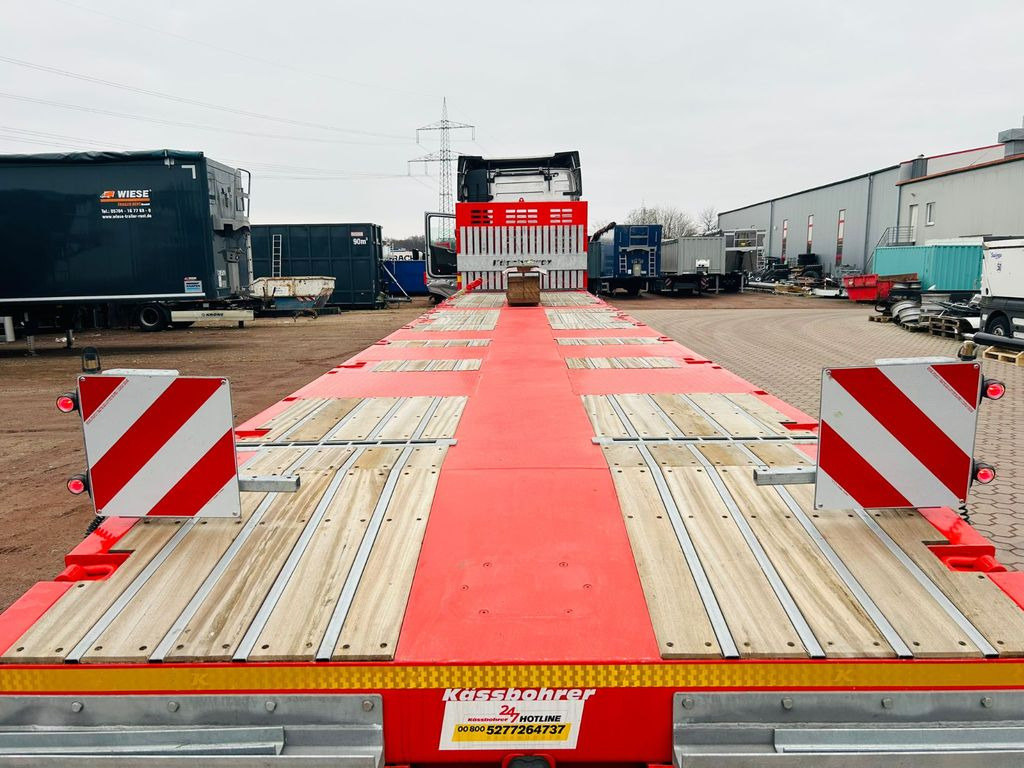 Dropside/ Flatbed semi-trailer Kässbohrer SPA Mega Tele Plattform Auflieger: picture 8