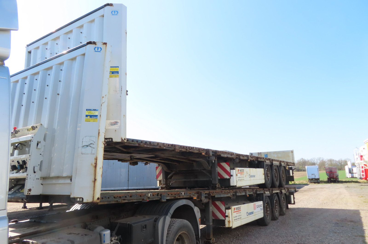 Krone Stahlmattenauflieger mit Bordwände - Dropside/ Flatbed semi-trailer: picture 3 Krone Stahlmattenauflieger mit Bordwände - Dropside/ Flatbed semi-trailer: picture 3