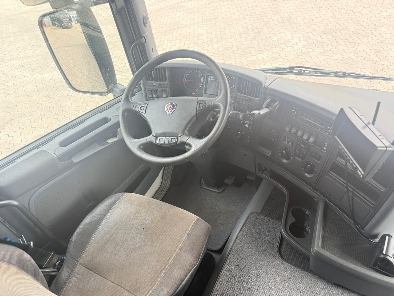 Autotransporter truck Scania G450 Baumaschinentransporter mit Rampen: picture 9