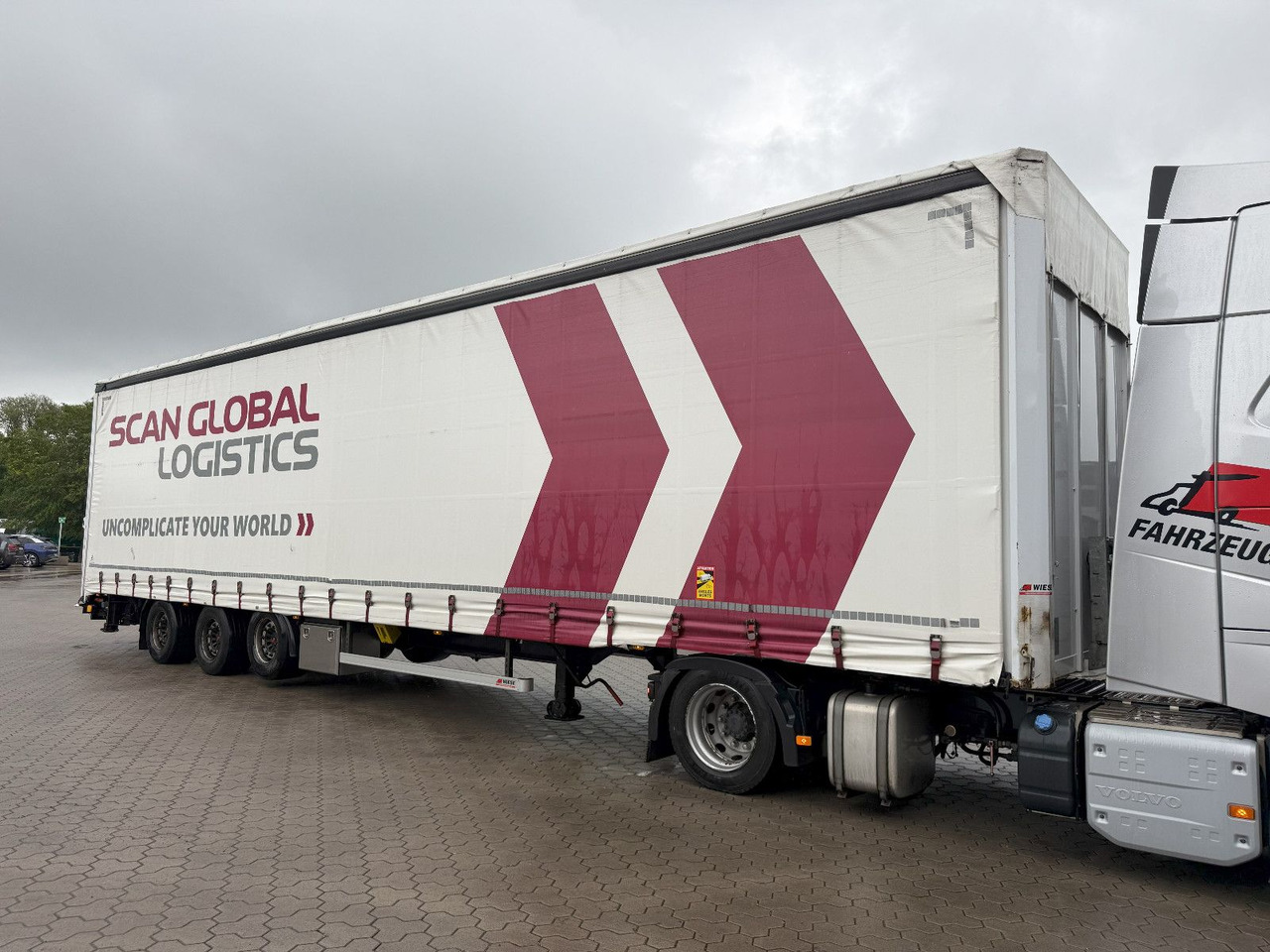 Wiese Mega Schiebeplane mit Dhollandia Rampe 9t - Low loader semi-trailer: picture 4 Wiese Mega Schiebeplane mit Dhollandia Rampe 9t - Low loader semi-trailer: picture 4