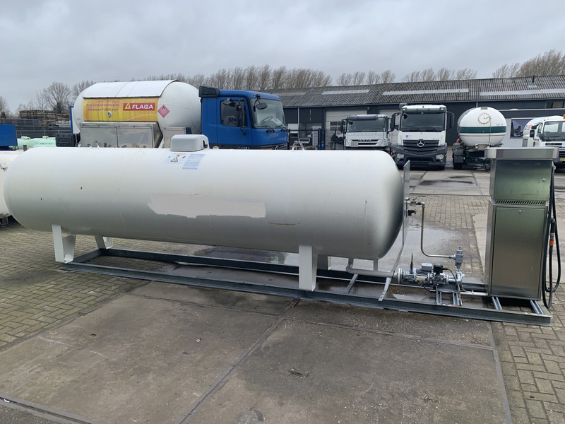Used skid installation 6400 L (6.4 m3) different setups multiple pieces available for sale Gas, lpg, gpl, gaz, propane, butane propane refilling station is used to refill cylinders, suitable for limited land and space. - Storage tank: picture 4 Used skid installation 6400 L (6.4 m3) different setups multiple pieces available for sale Gas, lpg, gpl, gaz, propane, butane propane refilling station is used to refill cylinders, suitable for limited land and space. - Storage tank: picture 4