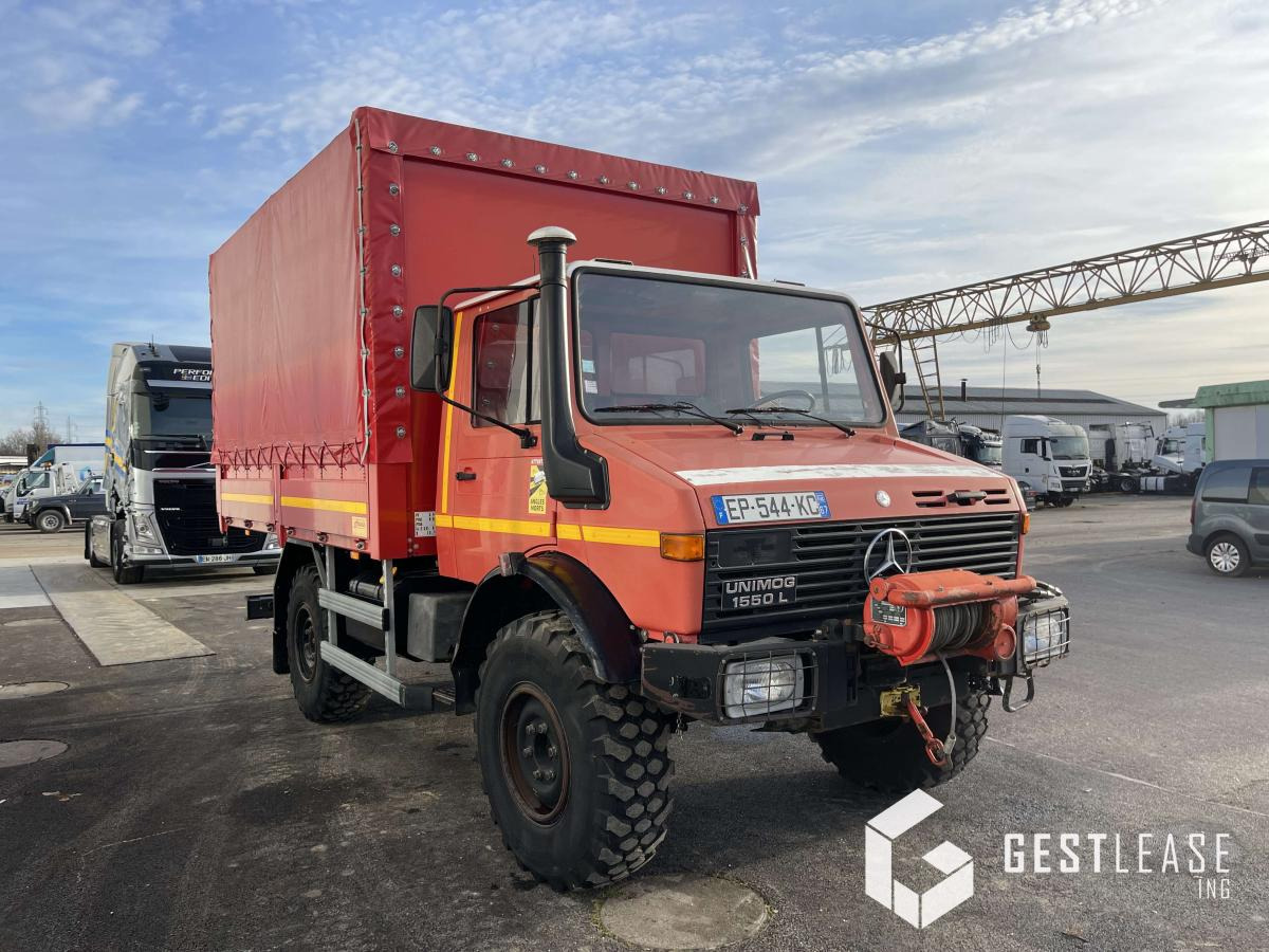 Mercedes UNIMOG 1550 L - Curtainsider truck: picture 4 Mercedes UNIMOG 1550 L - Curtainsider truck: picture 4