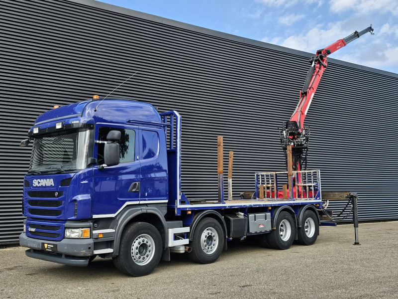 Scania G440 / RETARDER / 8x4 / PALFINGER-EPSILON CRANE - Dropside/ Flatbed truck, Crane truck: picture 4 Scania G440 / RETARDER / 8x4 / PALFINGER-EPSILON CRANE - Dropside/ Flatbed truck, Crane truck: picture 4