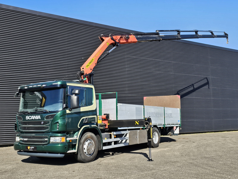 Scania P320 4x2 / PALFINGER PK14002 / CRANE/KRAN - Dropside/ Flatbed truck, Crane truck: picture 1 Scania P320 4x2 / PALFINGER PK14002 / CRANE/KRAN - Dropside/ Flatbed truck, Crane truck: picture 1