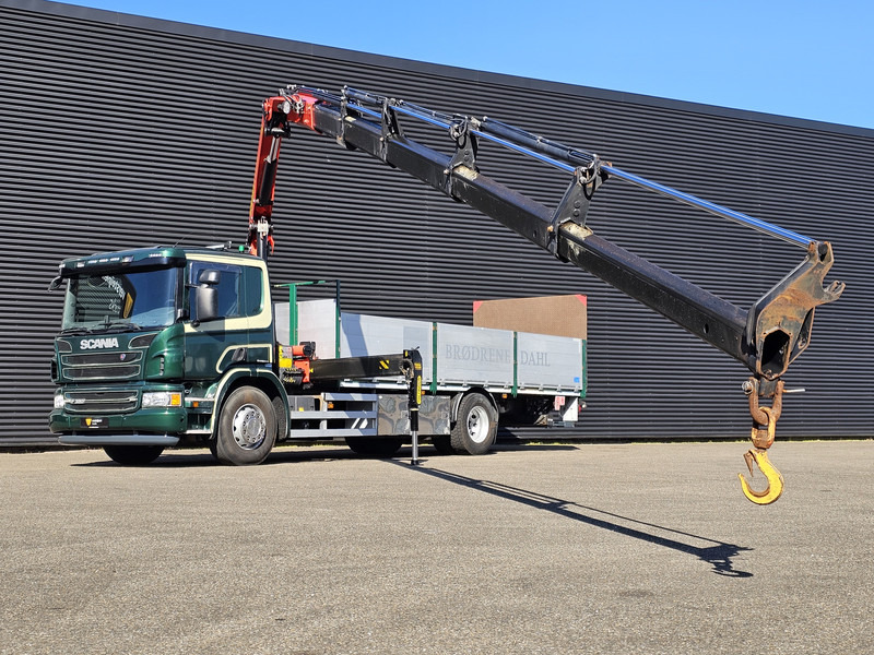 Scania P320 4x2 / PALFINGER PK14002 / CRANE/KRAN - Dropside/ Flatbed truck, Crane truck: picture 2 Scania P320 4x2 / PALFINGER PK14002 / CRANE/KRAN - Dropside/ Flatbed truck, Crane truck: picture 2