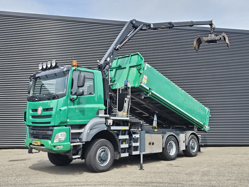 Tatra 6X6 / T158/II / 2 SIDE TIPPER - HMF Z CRANE - Tipper, Crane truck: picture 1 Tatra 6X6 / T158/II / 2 SIDE TIPPER - HMF Z CRANE - Tipper, Crane truck: picture 1