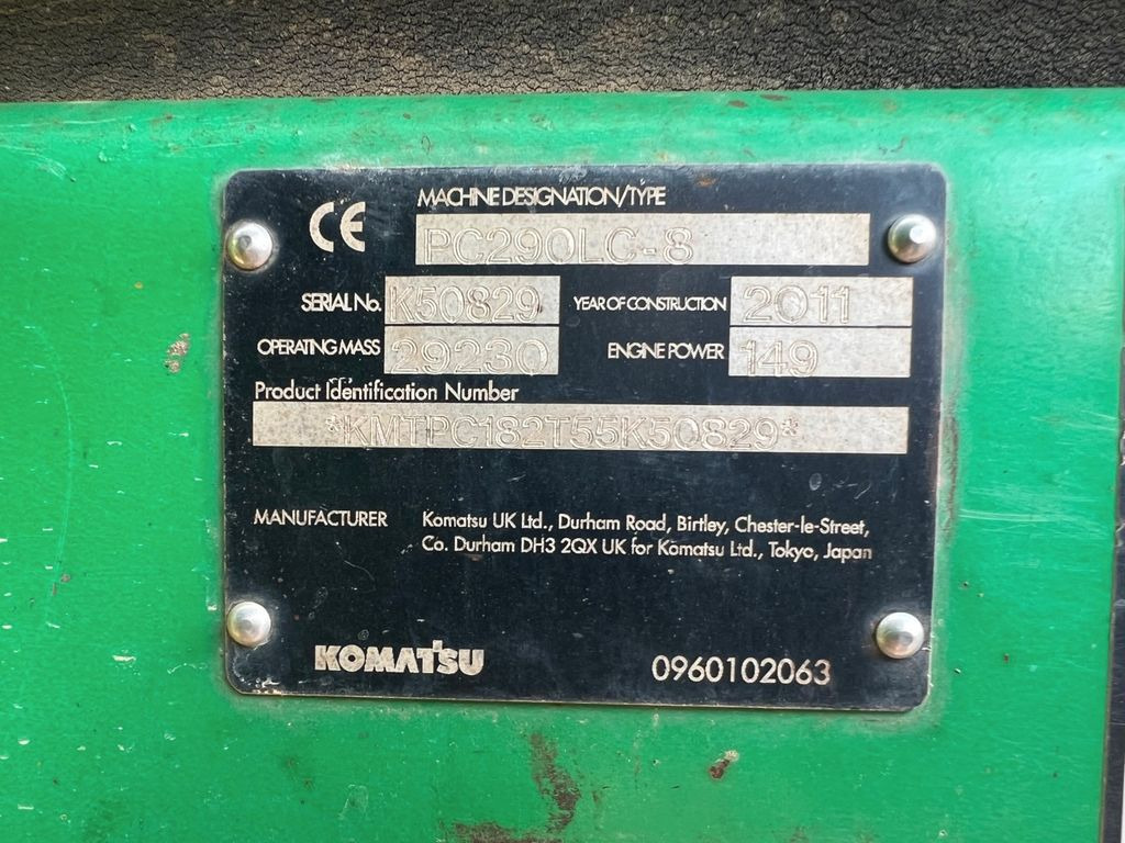 Komatsu PC290L-C8 Kettenbagger - Crawler excavator: picture 5 Komatsu PC290L-C8 Kettenbagger - Crawler excavator: picture 5