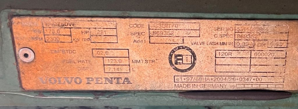 VOLVO PENTA & DANA SPICER Top Zustand VOLVO PENTA & DANA SPICER Top Zustand - Engine for Truck: picture 2 VOLVO PENTA & DANA SPICER Top Zustand VOLVO PENTA & DANA SPICER Top Zustand - Engine for Truck: picture 2