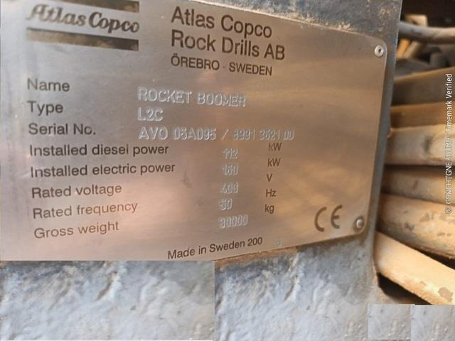 Atlas Copco Boomer L2C - Mining machinery: picture 5 Atlas Copco Boomer L2C - Mining machinery: picture 5