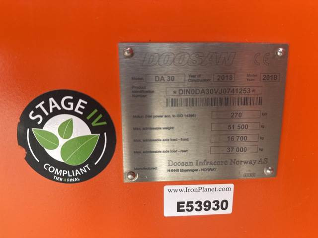 Doosan DA30 - Articulated dumper: picture 5 Doosan DA30 - Articulated dumper: picture 5