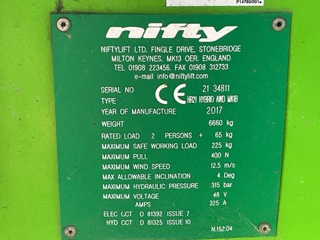 Niftylift HR21 - Articulated boom: picture 5 Niftylift HR21 - Articulated boom: picture 5