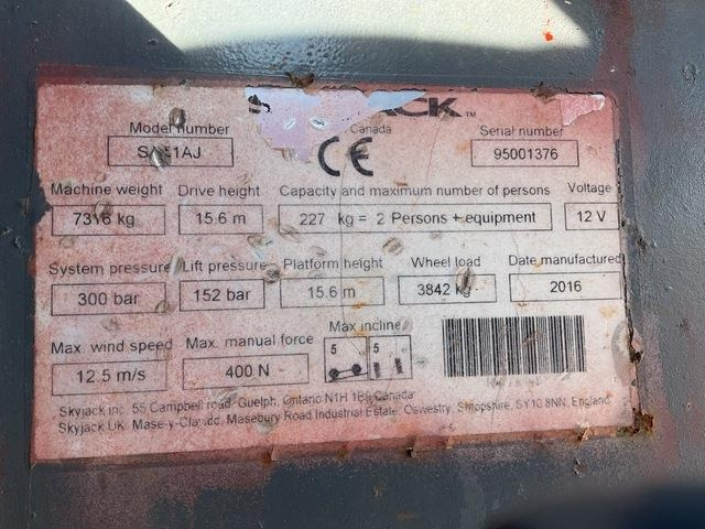 SkyJack SJ51AJ - Articulated boom: picture 5 SkyJack SJ51AJ - Articulated boom: picture 5