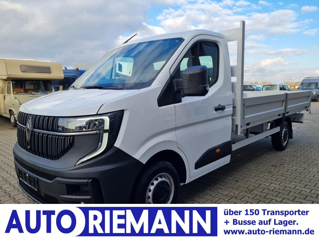 Renault Master New 35 Pritsche lang KLIMA KOMFORT TEMPOM - Flatbed van: picture 1 Renault Master New 35 Pritsche lang KLIMA KOMFORT TEMPOM - Flatbed van: picture 1