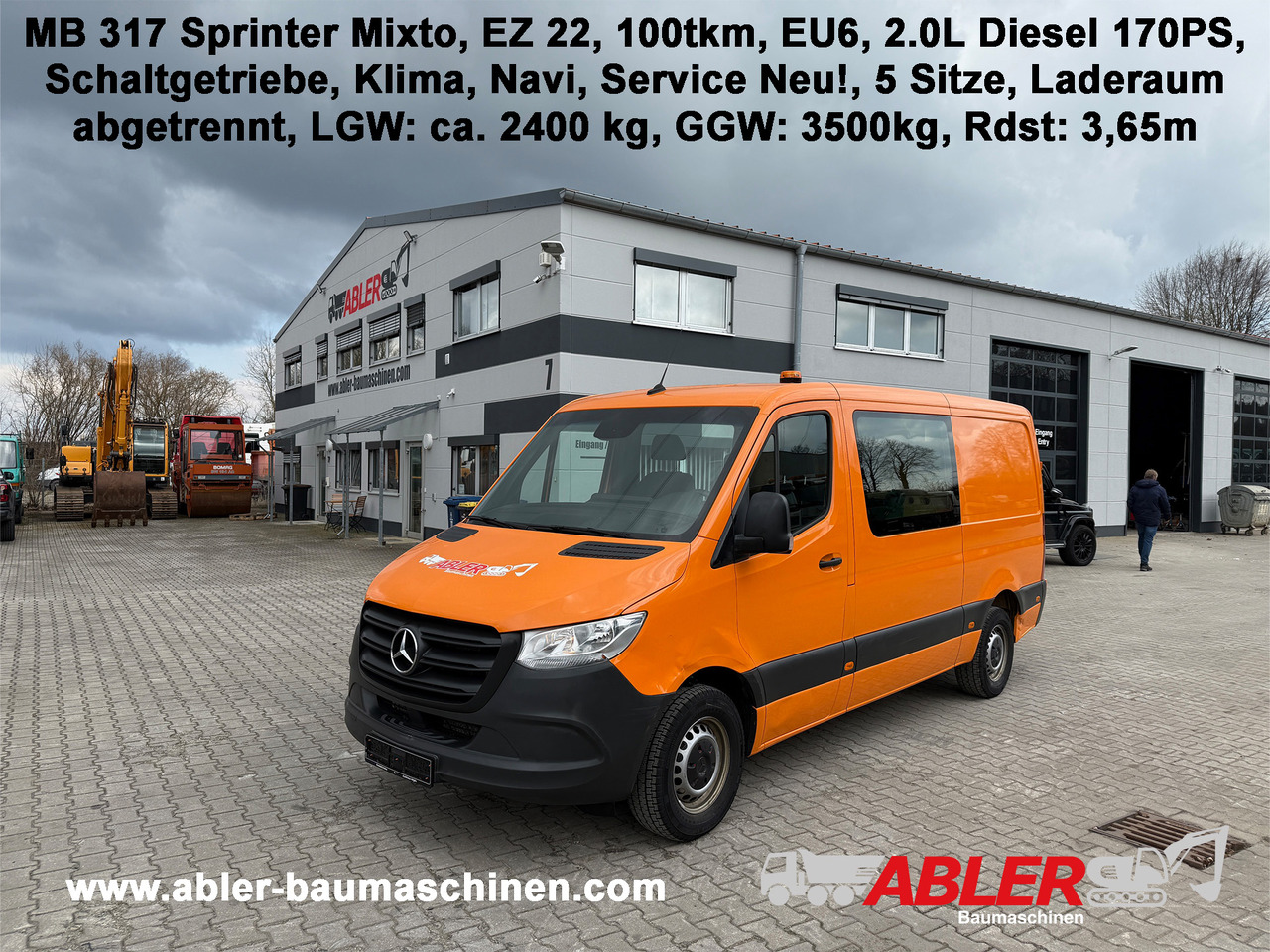 Mercedes-Benz 317 Sprinter Mixto Klima Navi - Combi van: picture 1 Mercedes-Benz 317 Sprinter Mixto Klima Navi - Combi van: picture 1