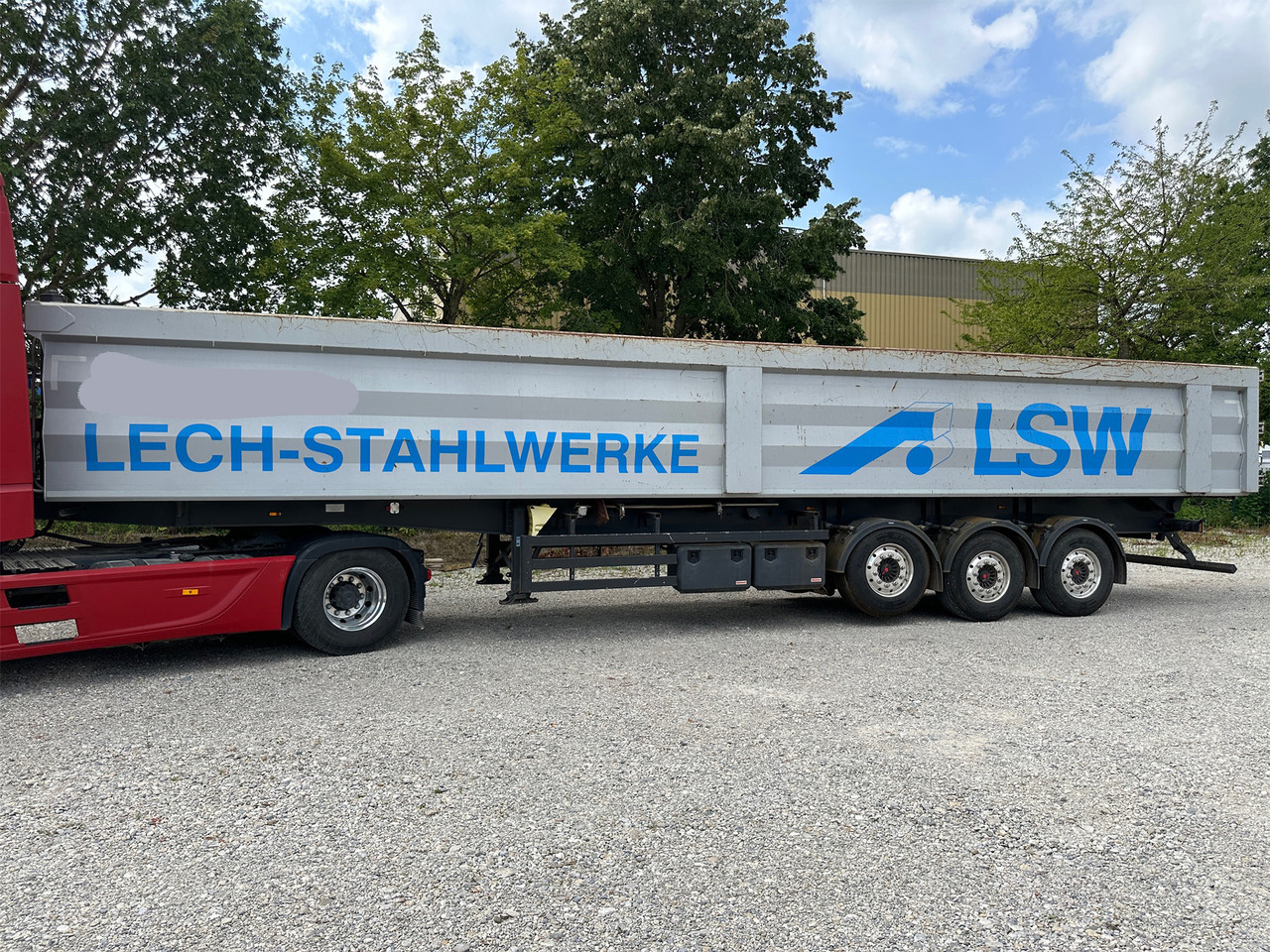 Reisch RHKS-3-SG13 Stahl Kippmulde 50 m3 - Tipper semi-trailer: picture 5 Reisch RHKS-3-SG13 Stahl Kippmulde 50 m3 - Tipper semi-trailer: picture 5