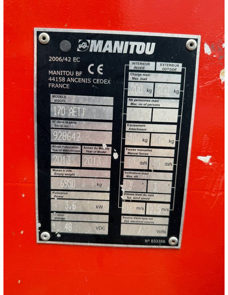 Articulated boom Manitou 170 AETJ: picture 11 Articulated boom Manitou 170 AETJ: picture 11