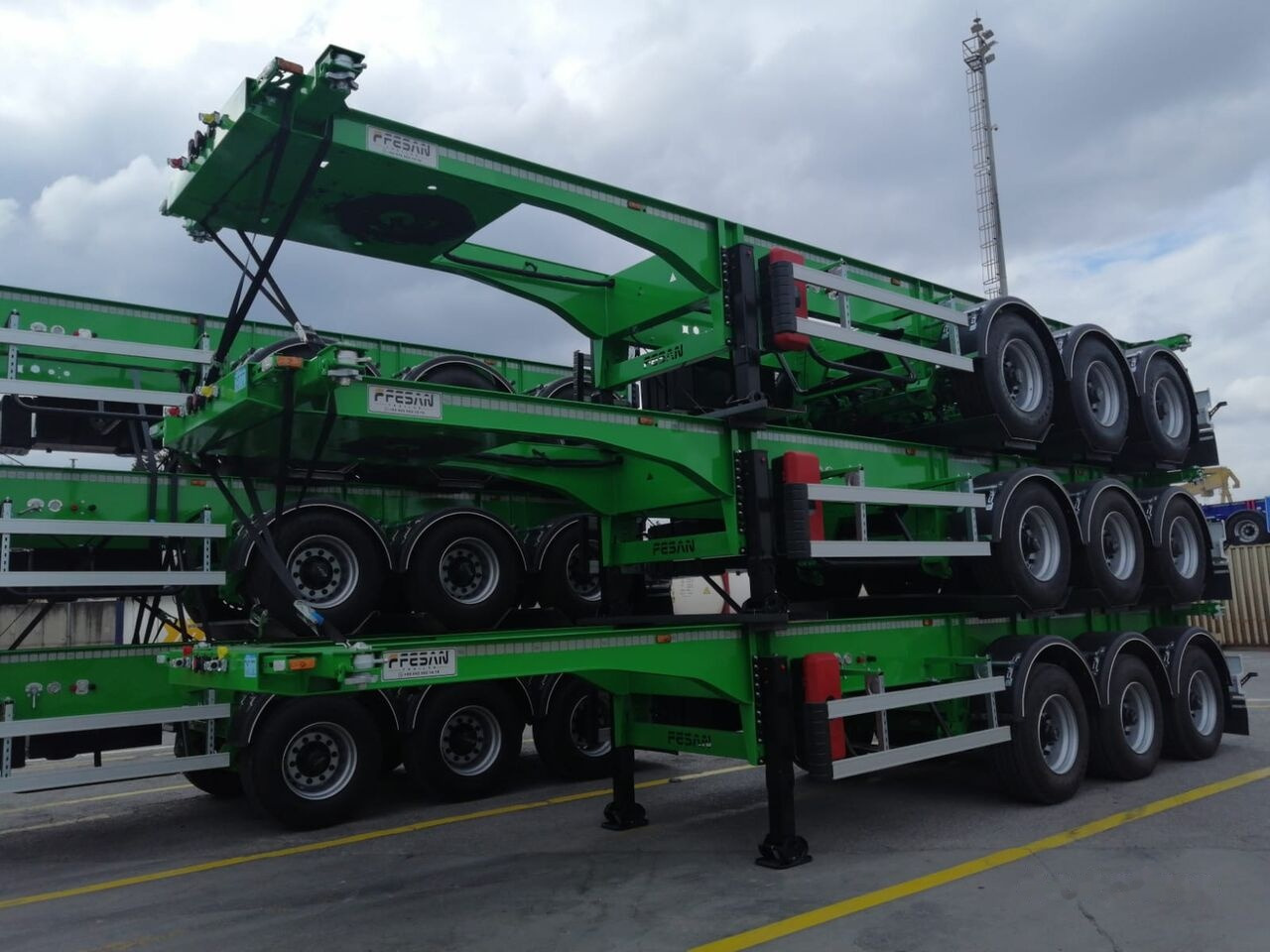 Container transporter/ Swap body semi-trailer for transportation of containers Fesan CONTAINER CARRIER CHASSIS 20 FEET, 30 FEET, 40 FEET, 40 FEET HC: picture 7