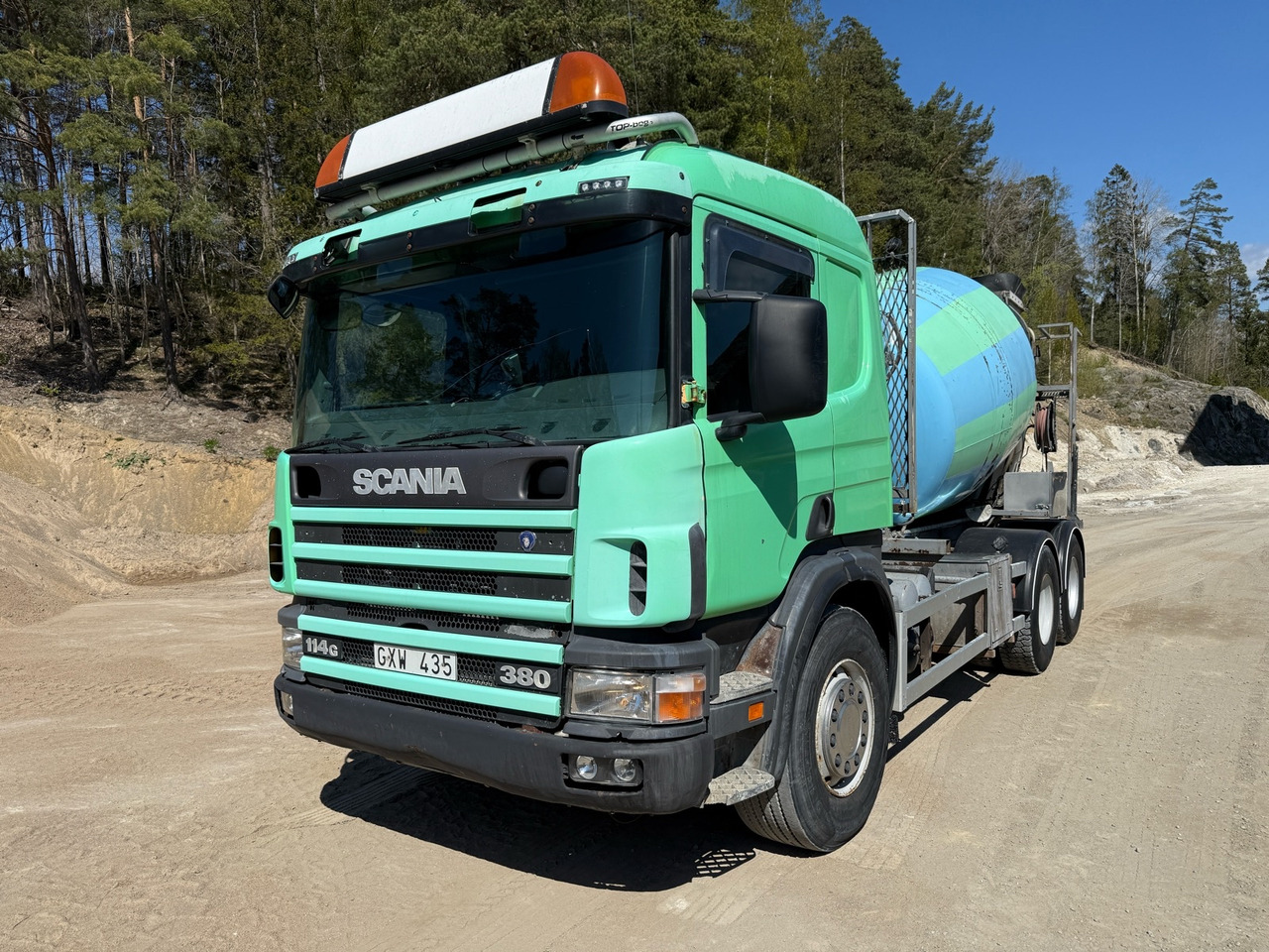 Betongbil Scania P114GB 6X2 -1999 - Concrete mixer truck: picture 1 Betongbil Scania P114GB 6X2 -1999 - Concrete mixer truck: picture 1