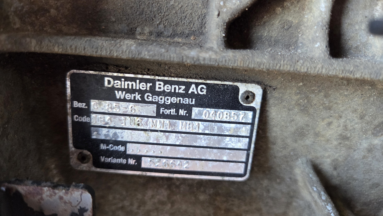 MERCEDES-BENZ GEARBOX G 85-6 - Gearbox: picture 2 MERCEDES-BENZ GEARBOX G 85-6 - Gearbox: picture 2