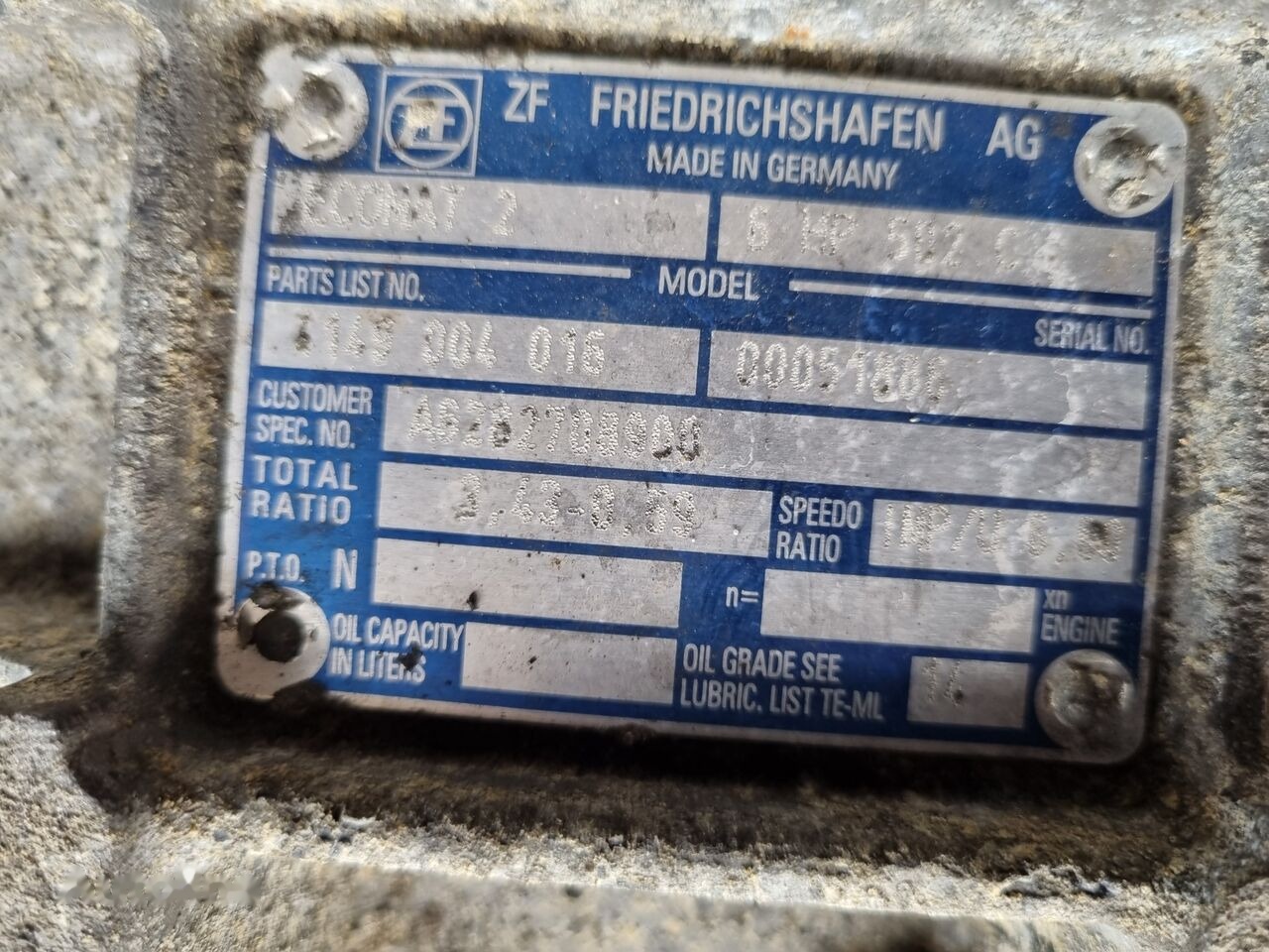 ZF ECOMAT 2 Mercedes-Benz - Gearbox for Bus: picture 2 ZF ECOMAT 2 Mercedes-Benz - Gearbox for Bus: picture 2