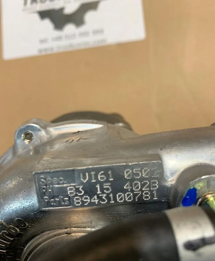 Nowa Turbosprężarka VI61 8943100781 Isuzu / Opel 1.5 TD 67 KM Co 8943100781 for car - Turbo for Car: picture 3 Nowa Turbosprężarka VI61 8943100781 Isuzu / Opel 1.5 TD 67 KM Co 8943100781 for car - Turbo for Car: picture 3