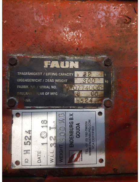 Faun Hookblock 16mm 3 sheave 32 ton - Loader crane: picture 5 Faun Hookblock 16mm 3 sheave 32 ton - Loader crane: picture 5