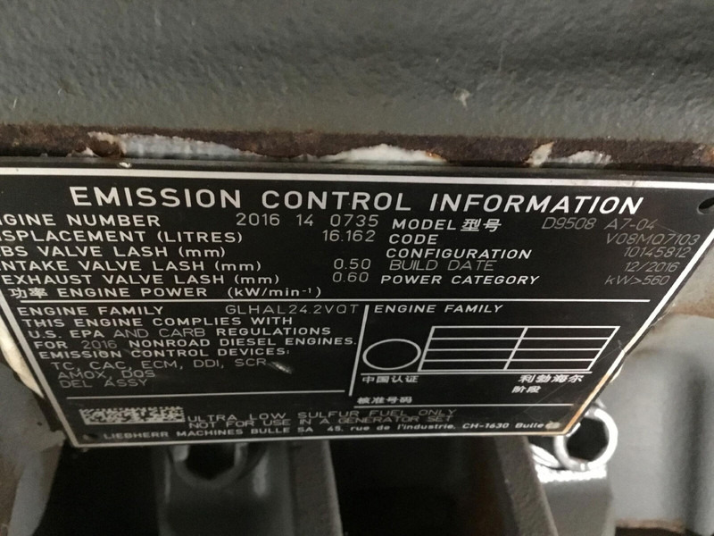 Liebherr D9508 A7-04 - Engine for Crane: picture 5 Liebherr D9508 A7-04 - Engine for Crane: picture 5