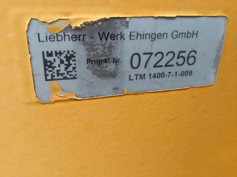 Liebherr LTM 1400-7.1 winch 3 - Loader crane: picture 5 Liebherr LTM 1400-7.1 winch 3 - Loader crane: picture 5