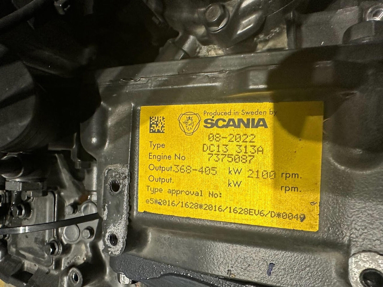 Scania Demag AC 220-1, AC 5.220-1 Scania DC13 313A motor - Engine for Crane: picture 5 Scania Demag AC 220-1, AC 5.220-1 Scania DC13 313A motor - Engine for Crane: picture 5