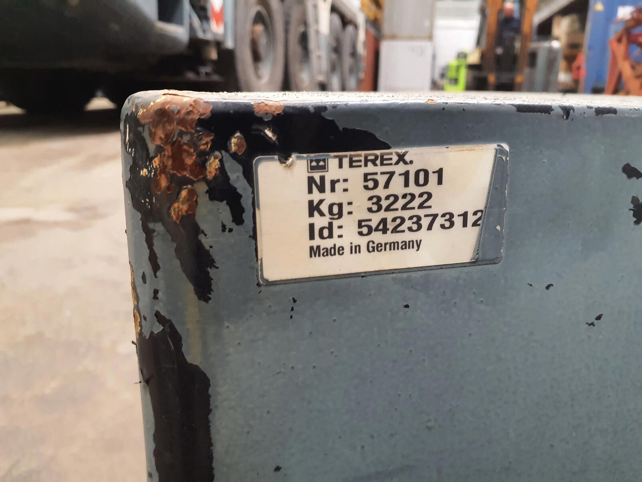 Terex Terex Demag Challenger 4200 counterweight 3.2 Ton - Counterweight for Mobile crane: picture 5 Terex Terex Demag Challenger 4200 counterweight 3.2 Ton - Counterweight for Mobile crane: picture 5