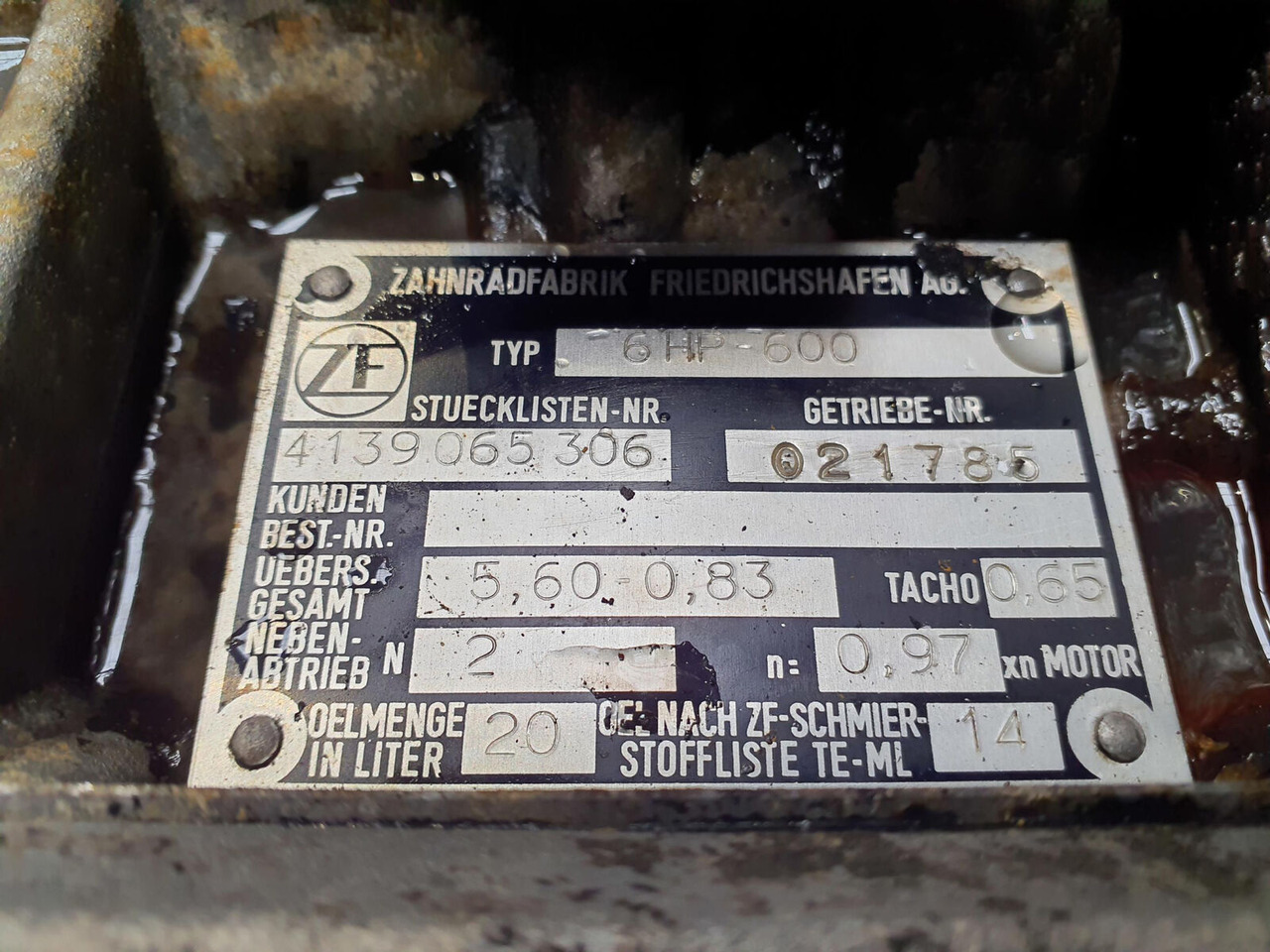 ZF LTM 1060 gearbox ZF 6HP-600 - Gearbox for Mobile crane: picture 5 ZF LTM 1060 gearbox ZF 6HP-600 - Gearbox for Mobile crane: picture 5